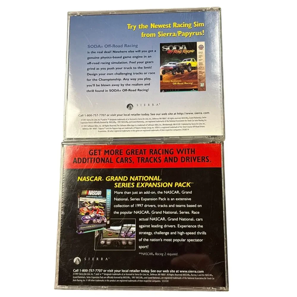 Nascar Racing 2 & Nascar Grand National Series Expansion Pack Bundle for PC